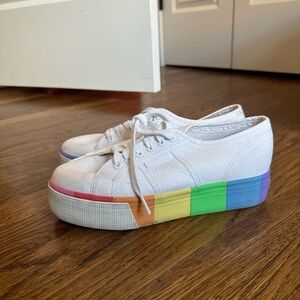 Rainbow Platform Superga
